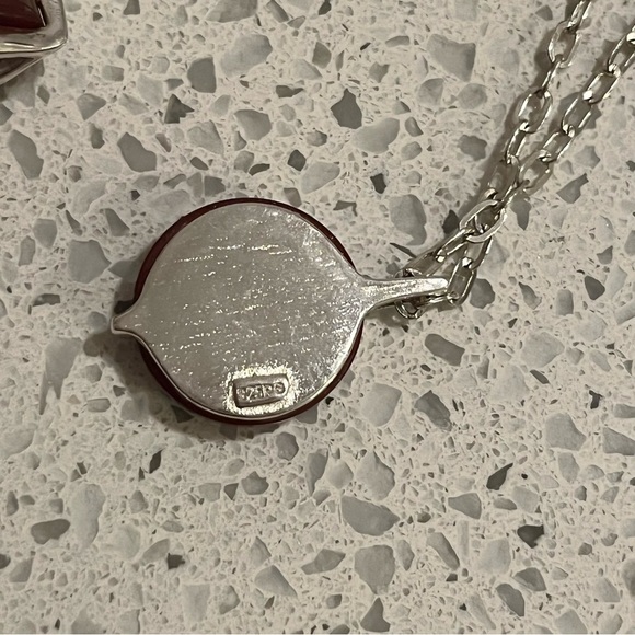 Vintage .925 Ring & Necklace set w/ Carnelian reminds me of Cartier *marked - Picture 13 of 13